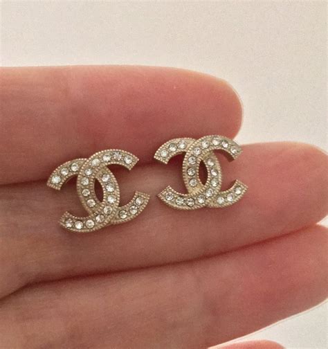 tiny chanel earrings|original Chanel earrings.